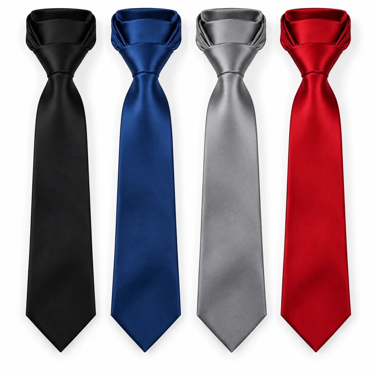 Plain Men's Satin Necktie